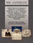 Public Service Company of Oklahoma, a Corporation, Petitioner, V. Joe T. Parkinson, County Treasurer of Tulsa County, Oklahoma. U.S. Supreme Court Transcript of Record with Supporting Pleadings - Book