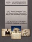 U S V. Penner Installation Corp U.S. Supreme Court Transcript of Record with Supporting Pleadings - Book