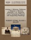 Andrew J. Moloney, Petitioner, V. Marjorie H. Moloney (Ailworth). U.S. Supreme Court Transcript of Record with Supporting Pleadings - Book