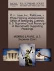 G. H. Love, Inc., Petitioner, V. Philip Fleming, Administrator, Office of Temporary Controls. U.S. Supreme Court Transcript of Record with Supporting Pleadings - Book