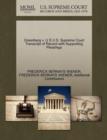 Greenberg V. U S U.S. Supreme Court Transcript of Record with Supporting Pleadings - Book