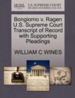 Bongiorno V. Ragen U.S. Supreme Court Transcript of Record with Supporting Pleadings - Book