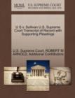 U S V. Sullivan U.S. Supreme Court Transcript of Record with Supporting Pleadings - Book