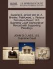 Eugene S. Zinser and W. A. Brewer, Petitioners, V. Federal Petroleum Board. U.S. Supreme Court Transcript of Record with Supporting Pleadings - Book