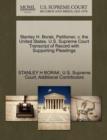Stanley H. Borak, Petitioner, V. the United States. U.S. Supreme Court Transcript of Record with Supporting Pleadings - Book