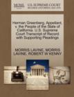Herman Greenberg, Appellant, V. the People of the State of California. U.S. Supreme Court Transcript of Record with Supporting Pleadings - Book