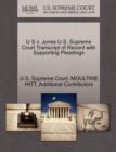 U S V. Jones U.S. Supreme Court Transcript of Record with Supporting Pleadings - Book