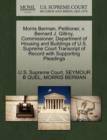 Morris Berman, Petitioner, V. Bernard J. Gillroy, Commissioner, Department of Housing and Buildings of U.S. Supreme Court Transcript of Record with Supporting Pleadings - Book