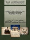 Beaty V. U.S. U.S. Supreme Court Transcript of Record with Supporting Pleadings - Book