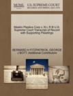 Mastro Plastics Corp V. N L R B U.S. Supreme Court Transcript of Record with Supporting Pleadings - Book