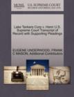 Lake Tankers Corp V. Henn U.S. Supreme Court Transcript of Record with Supporting Pleadings - Book