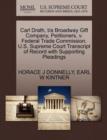 Carl Drath, T/A Broadway Gift Company, Petitioners, V. Federal Trade Commission. U.S. Supreme Court Transcript of Record with Supporting Pleadings - Book