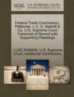 Federal Trade Commission, Petitioner, V. C. E. Niehoff & Co. U.S. Supreme Court Transcript of Record with Supporting Pleadings - Book