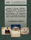 Joseph E. Bovey, Warden, Nebraska State Penitentiary, Petitioner, V. Loyd Carroll Grandsinger. U.S. Supreme Court Transcript of Record with Supporting Pleadings - Book