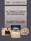 Lee V. Madigan U.S. Supreme Court Transcript of Record with Supporting Pleadings - Book