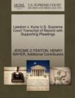 Leedom V. Kyne U.S. Supreme Court Transcript of Record with Supporting Pleadings - Book