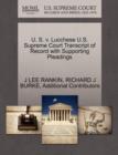 U. S. V. Lucchese U.S. Supreme Court Transcript of Record with Supporting Pleadings - Book