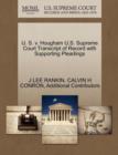 U. S. V. Hougham U.S. Supreme Court Transcript of Record with Supporting Pleadings - Book