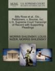 Billy Rose Et Al., Etc., Petitioners, V. Bourne, Inc. U.S. Supreme Court Transcript of Record with Supporting Pleadings - Book