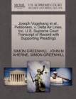Joseph Vogelsang Et Al., Petitioners, V. Delta Air Lines, Inc. U.S. Supreme Court Transcript of Record with Supporting Pleadings - Book
