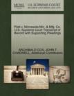Platt V. Minnesota Min. & Mfg. Co. U.S. Supreme Court Transcript of Record with Supporting Pleadings - Book
