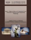 Beck V. State of Ohio U.S. Supreme Court Transcript of Record with Supporting Pleadings - Book