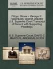 Filippo Giova V. George K. Rosenberg, District Director U.S. Supreme Court Transcript of Record with Supporting Pleadings - Book