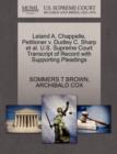Leland A. Chappelle, Petitioner V. Dudley C. Sharp Et Al. U.S. Supreme Court Transcript of Record with Supporting Pleadings - Book