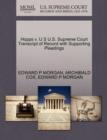 Hopps V. U S U.S. Supreme Court Transcript of Record with Supporting Pleadings - Book