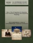 Barr V. City of Columbia U.S. Supreme Court Transcript of Record with Supporting Pleadings - Book