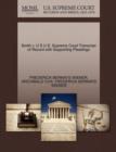 Smith V. U S U.S. Supreme Court Transcript of Record with Supporting Pleadings - Book
