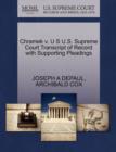 Chramek V. U S U.S. Supreme Court Transcript of Record with Supporting Pleadings - Book