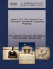 James V. U.S. U.S. Supreme Court Transcript of Record with Supporting Pleadings - Book