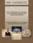 Dunn V. Blumstein U.S. Supreme Court Transcript of Record with Supporting Pleadings - Book