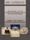 Leary (Timothy) V. U.S. U.S. Supreme Court Transcript of Record with Supporting Pleadings - Book