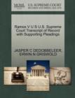 Ramos V U S U.S. Supreme Court Transcript of Record with Supporting Pleadings - Book