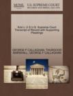 Krol V. U S U.S. Supreme Court Transcript of Record with Supporting Pleadings - Book