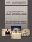 Southern California Edison Co. V. U.S. U.S. Supreme Court Transcript of Record with Supporting Pleadings - Book