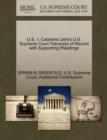 U.S. V. Calandra (John) U.S. Supreme Court Transcript of Record with Supporting Pleadings - Book
