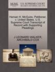 Heman H. McGuire, Petitioner, V. United States. U.S. Supreme Court Transcript of Record with Supporting Pleadings - Book