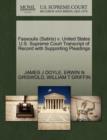Fassoulis (Satiris) V. United States U.S. Supreme Court Transcript of Record with Supporting Pleadings - Book