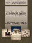 United States V. Marion (William) U.S. Supreme Court Transcript of Record with Supporting Pleadings - Book