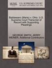 Baldassaro (Marie) V. Ohio. U.S. Supreme Court Transcript of Record with Supporting Pleadings - Book