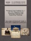 Prinsburg COOP Fertilizer Co. V. U.S. U.S. Supreme Court Transcript of Record with Supporting Pleadings - Book