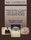 Chalonec (Andre) V. Prudential Lines, Inc. U.S. Supreme Court Transcript of Record with Supporting Pleadings - Book