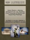 Hanly (Denis) V. Attorney General of U.S. U.S. Supreme Court Transcript of Record with Supporting Pleadings - Book