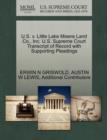 U.S. V. Little Lake Misere Land Co., Inc. U.S. Supreme Court Transcript of Record with Supporting Pleadings - Book