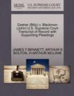 Dasher (Billy) V. Blackmon (John) U.S. Supreme Court Transcript of Record with Supporting Pleadings - Book