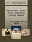 Littlejohn (Ralph) V. Shell Oil Co. U.S. Supreme Court Transcript of Record with Supporting Pleadings - Book