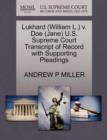 Lukhard (William L.) V. Doe (Jane) U.S. Supreme Court Transcript of Record with Supporting Pleadings - Book